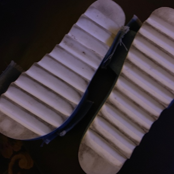 Denim bow flat form slide - Picture 4 of 8